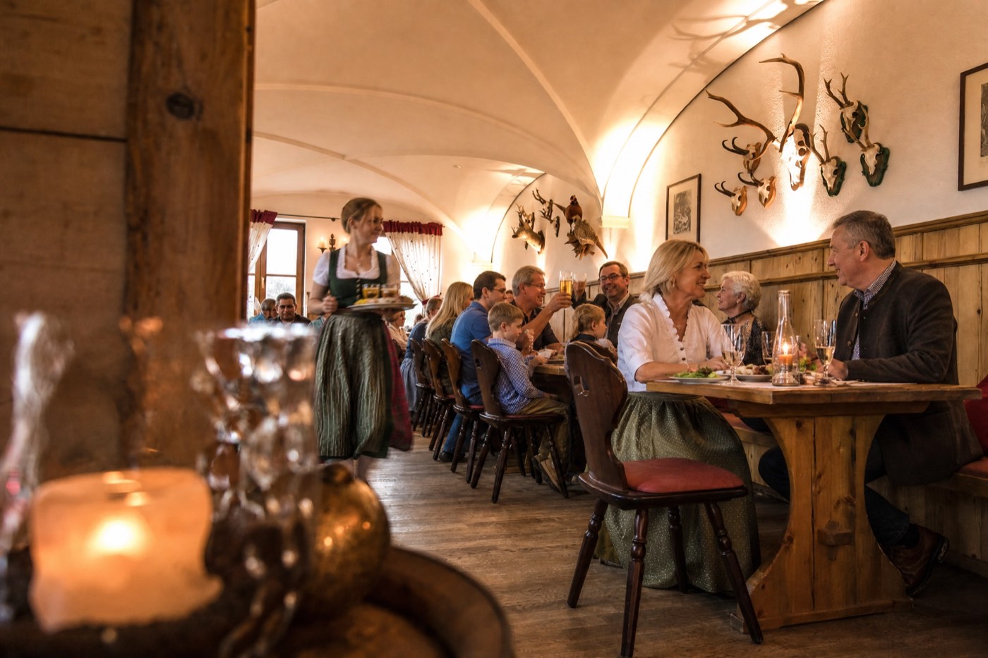 Jagdstube – stimmungsvoller Teil des Restaurants