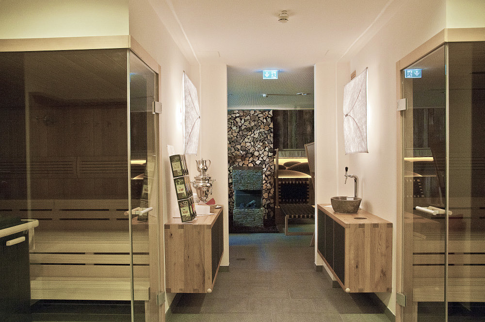 Teestation im Wellnessbereich