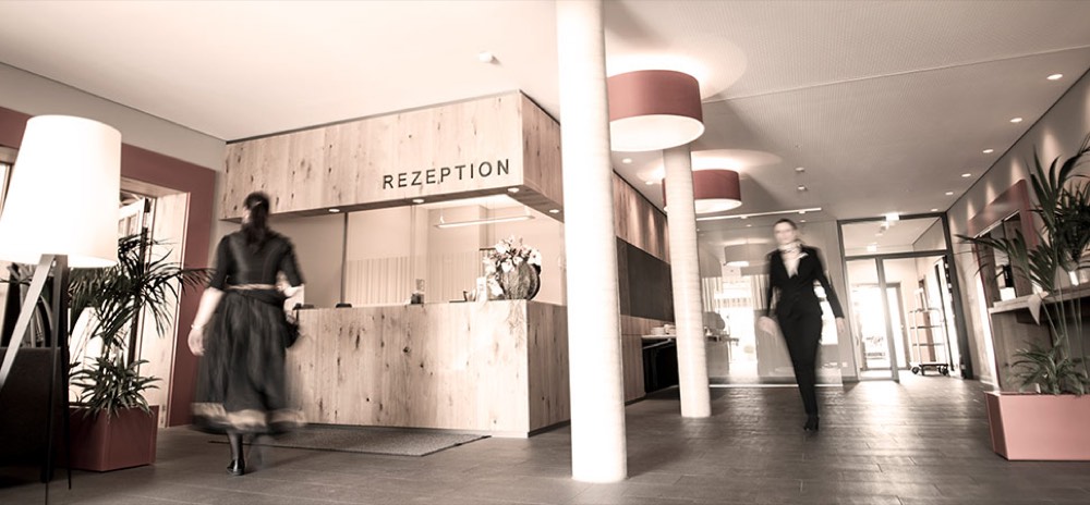 Rezeption des Landgasthof Hotel Linde