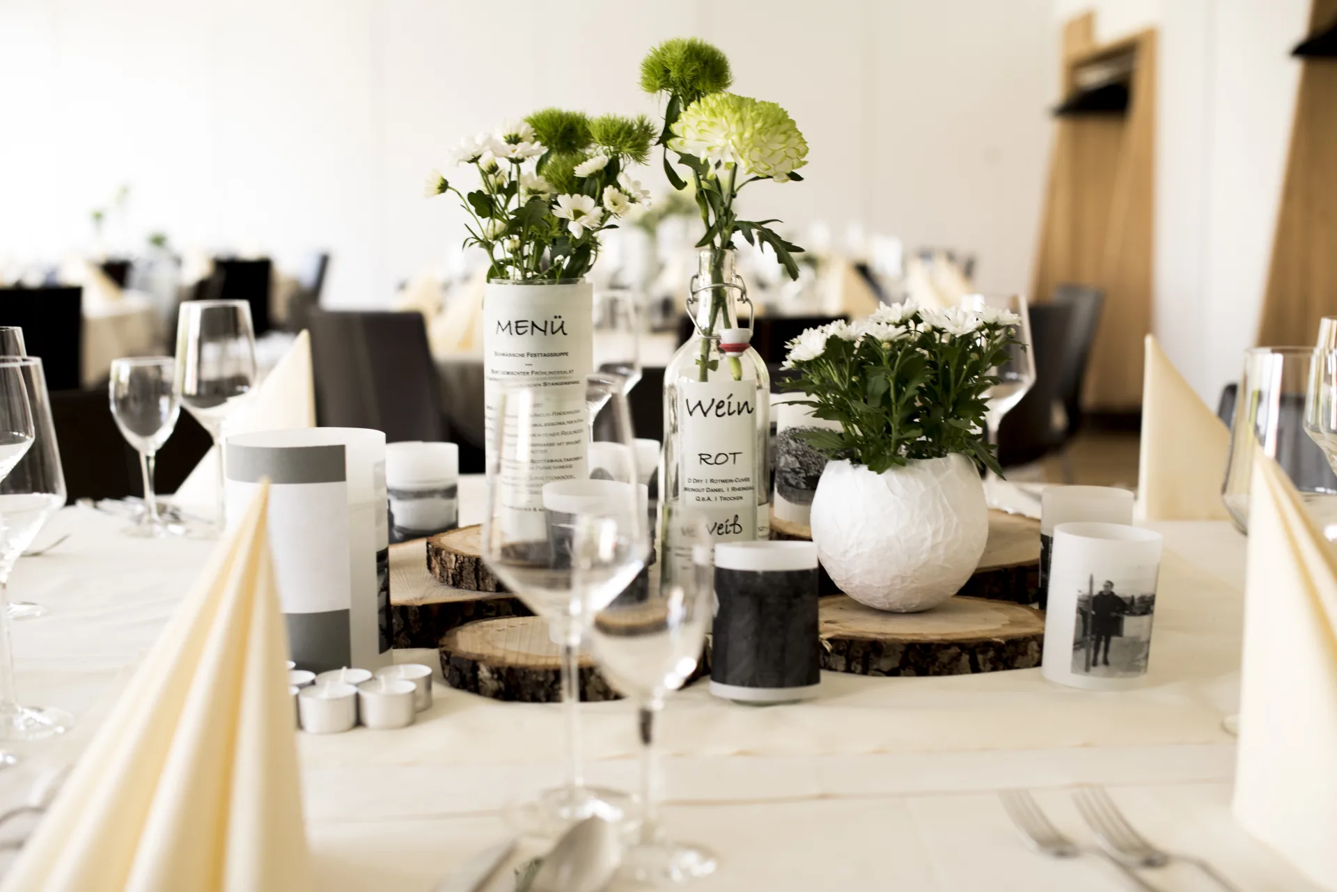 Festtafel für Familienfeste