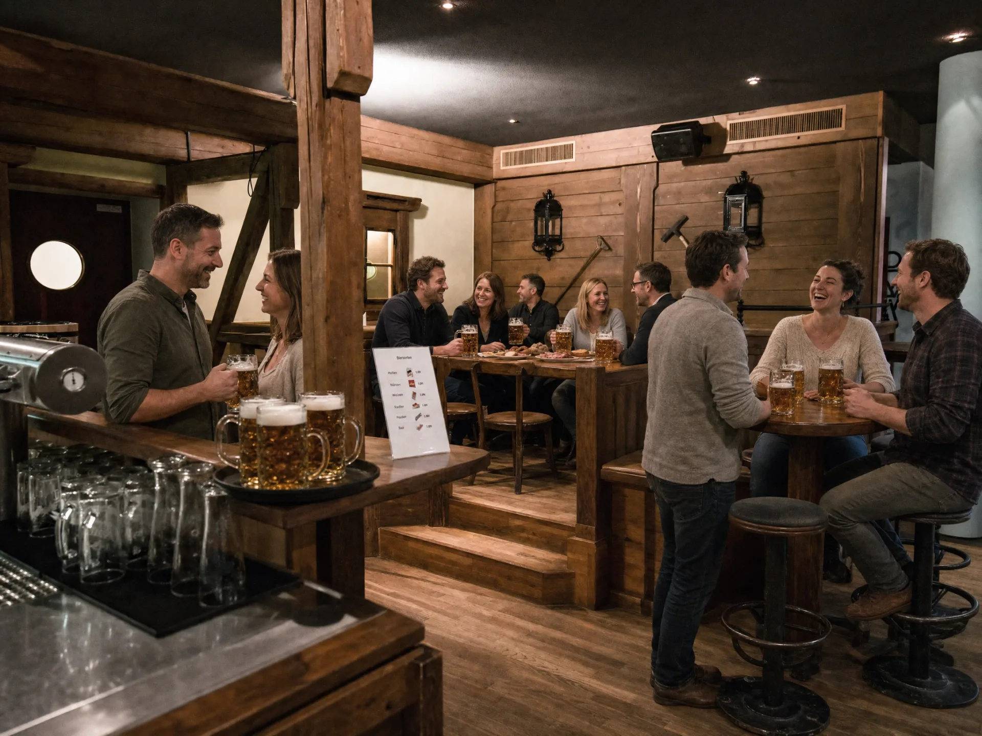 Belebte Sportbar