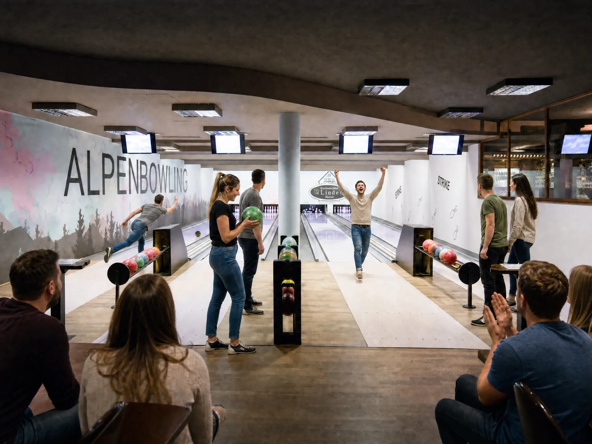 Bowling in Aktion